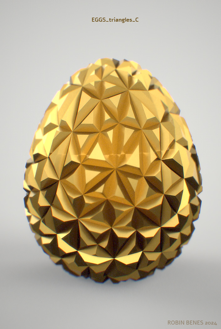 Miniatura 19 do modelo 3D easter eggs bundle 01