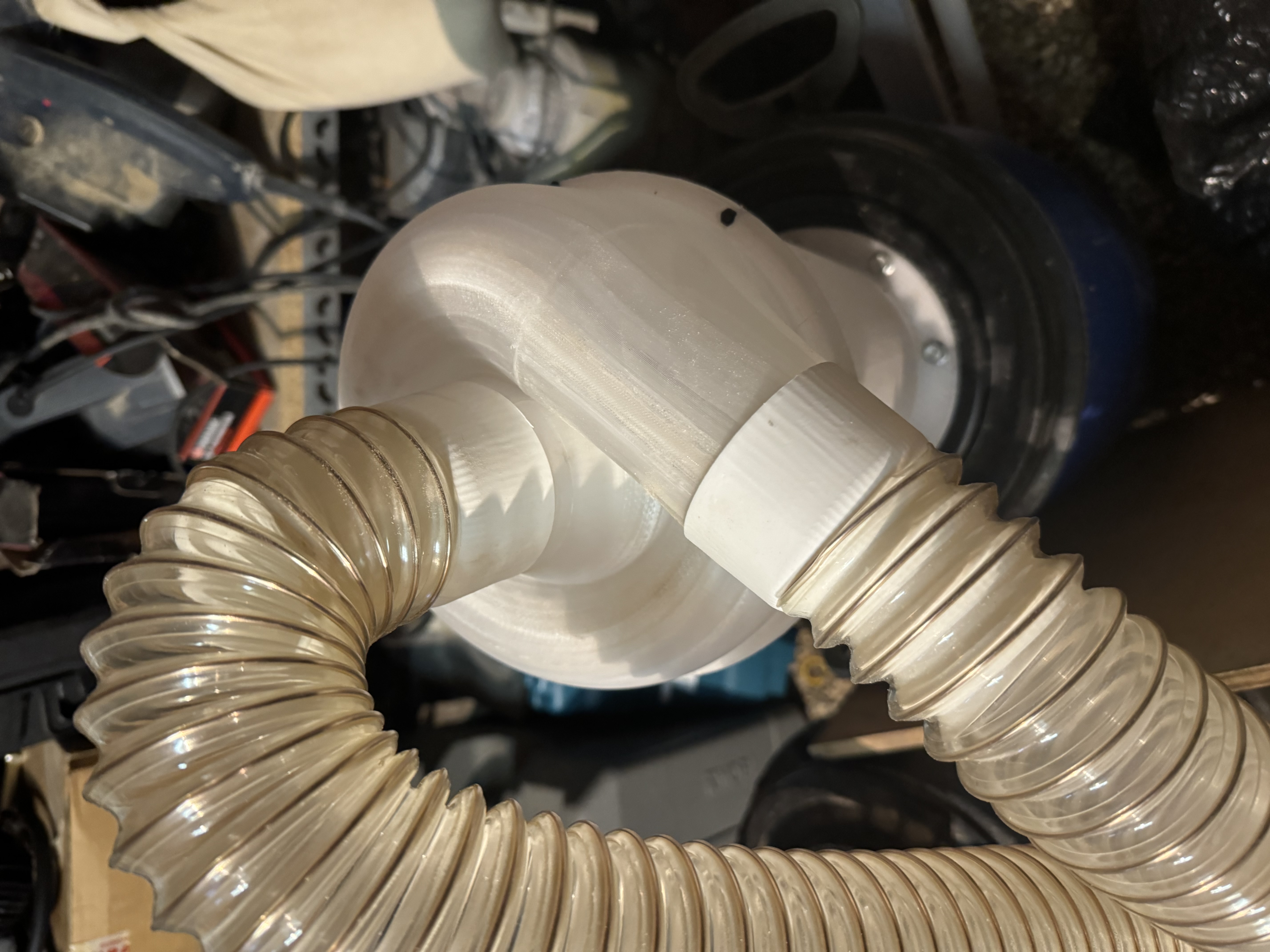 Cyclon dust collection - 60 mm spiral hose adapters