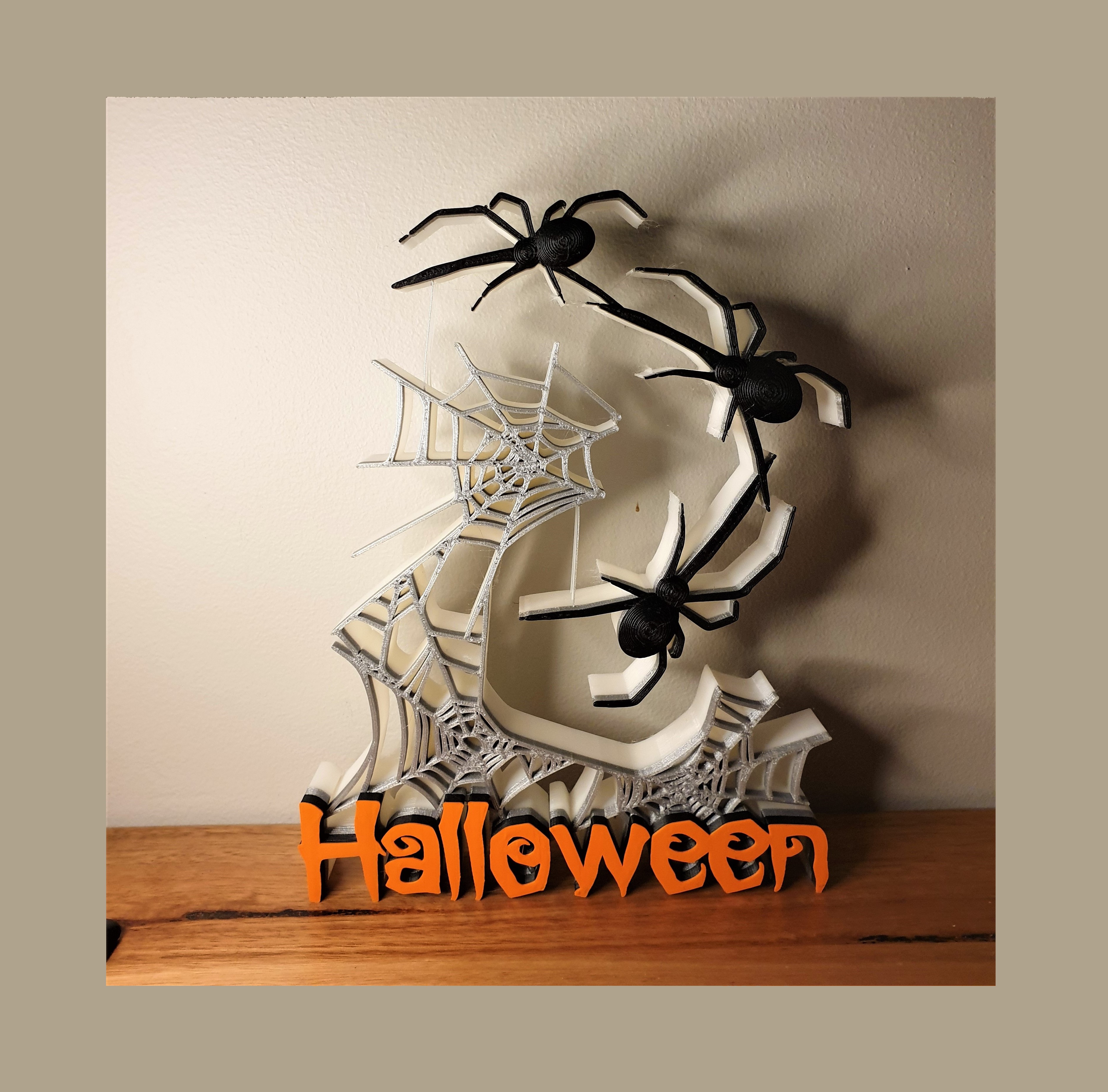 Halloween Spider Tensegrity Ornament