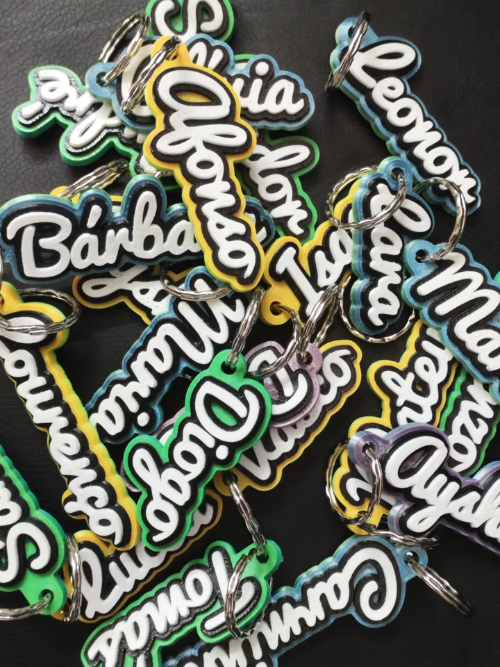 Customizable name keychain tag by rmfms Download free STL