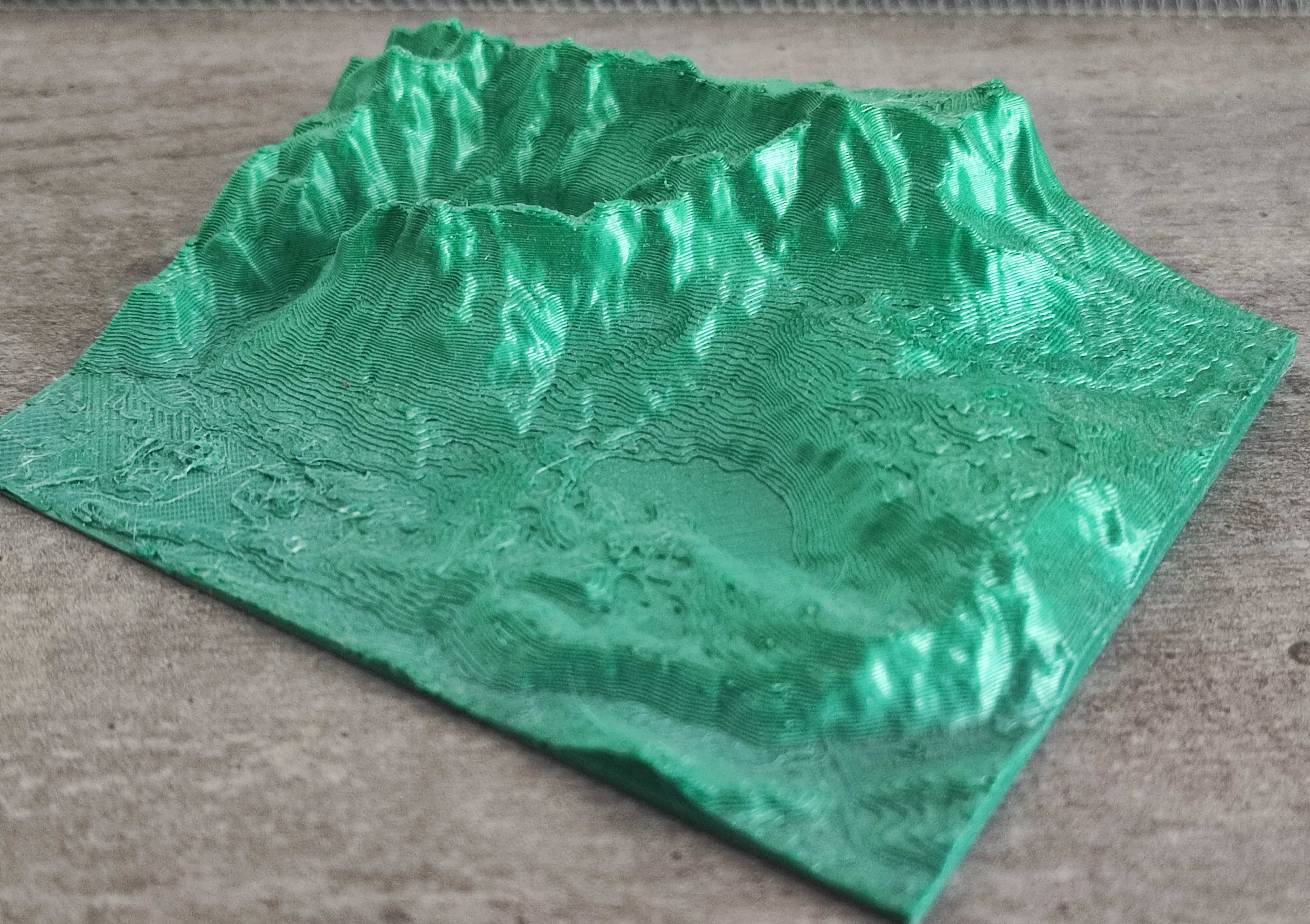 Zugspitze and Eibsee Mountain relief