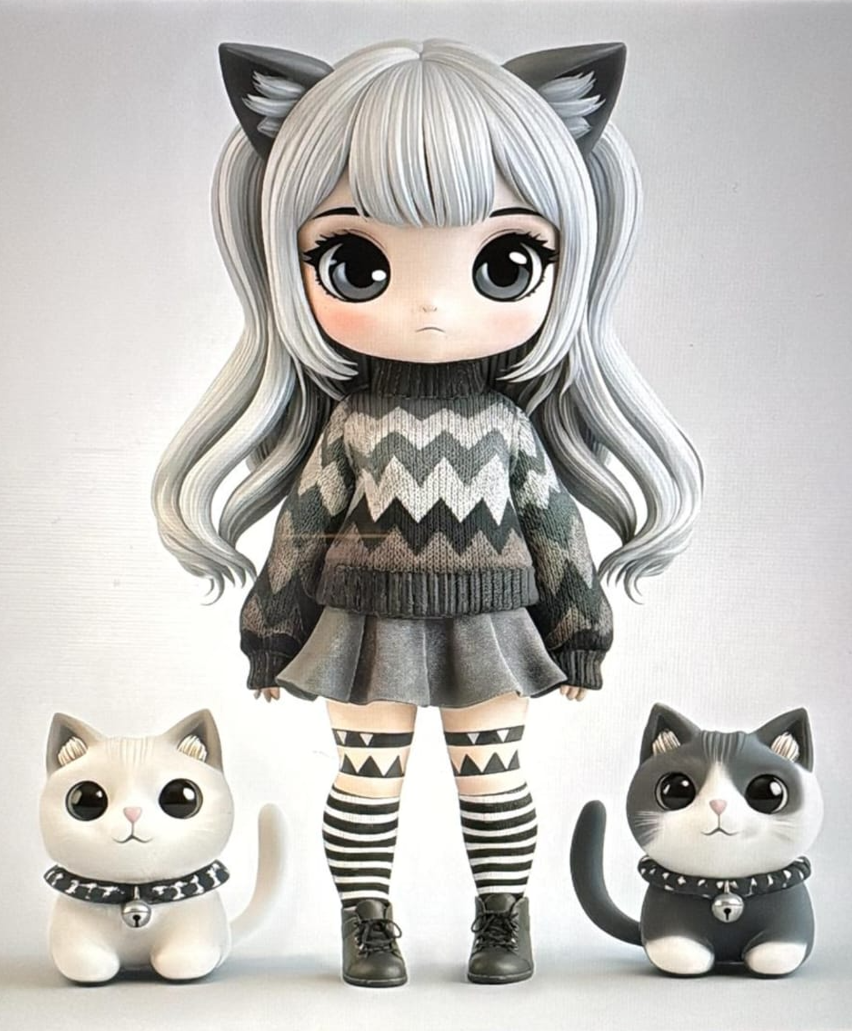 cute+chibi+girl+3d+model_Waifu