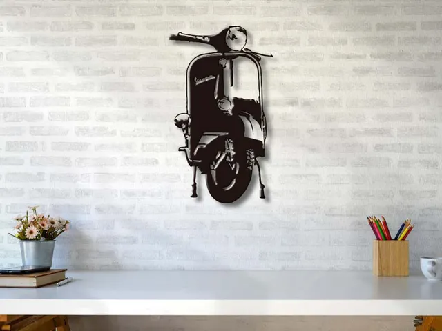 Vespa decoración pared