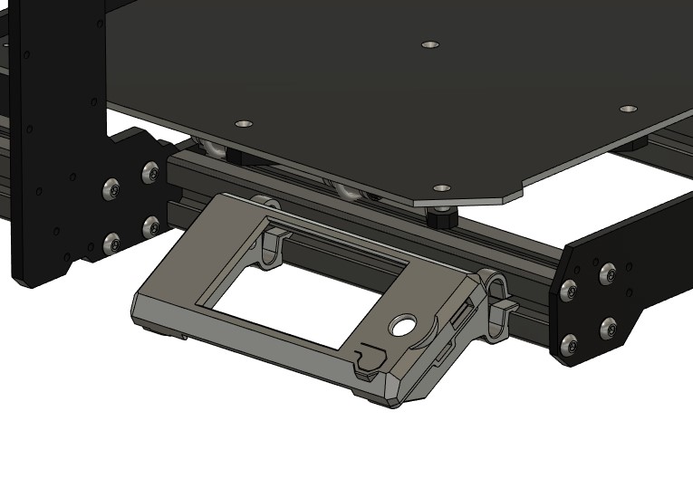 MK3.5 LCD Side Mounts 3D model thumbnail