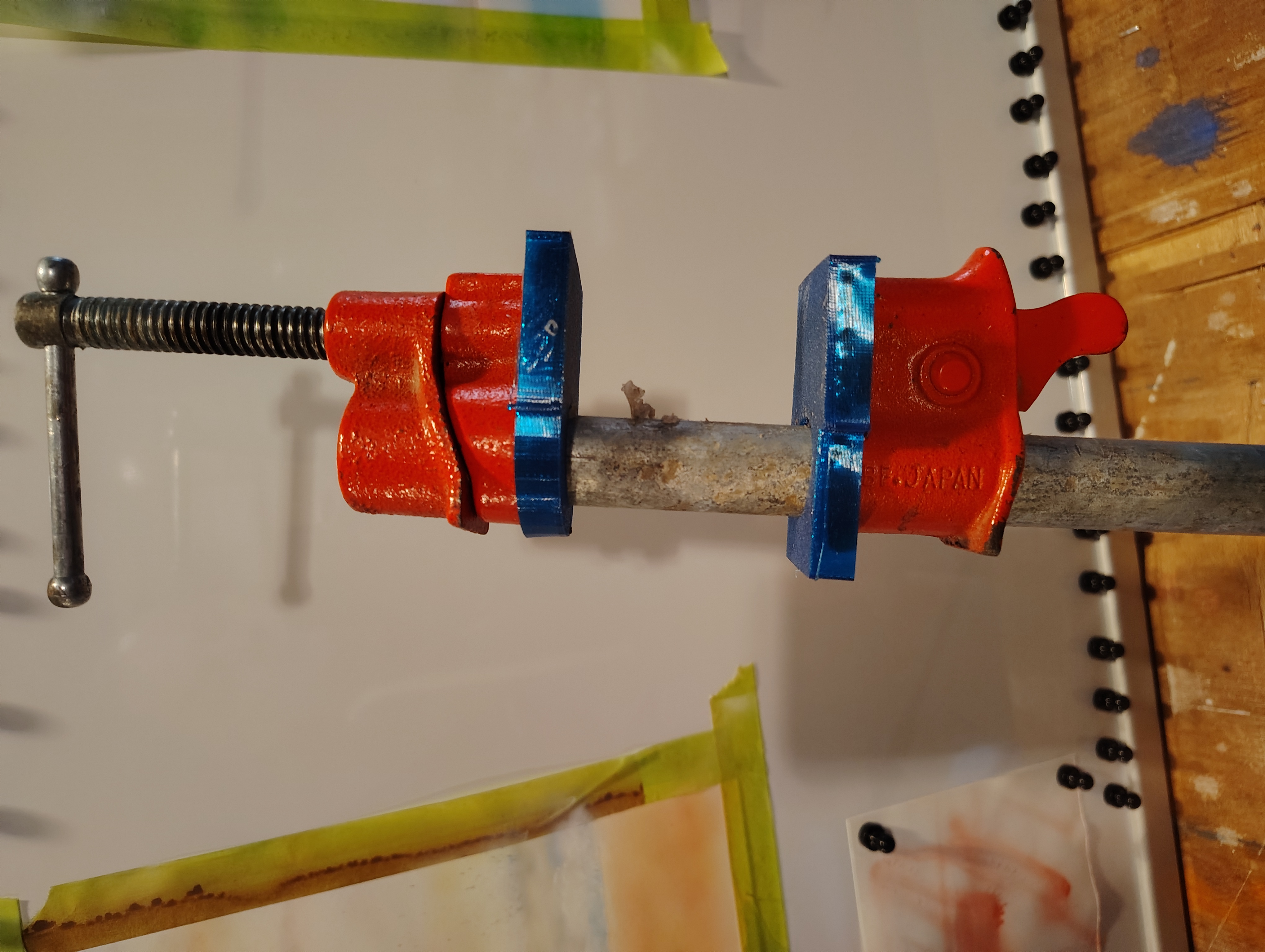 HF Harbor Freight half inch pipe clamp covers from approx 2005