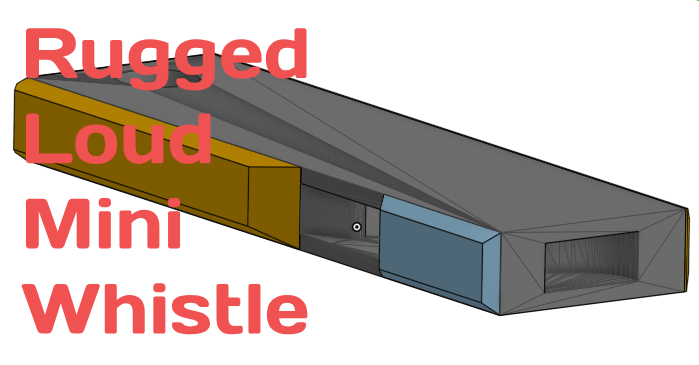 Rugged Loud Mini Whistle