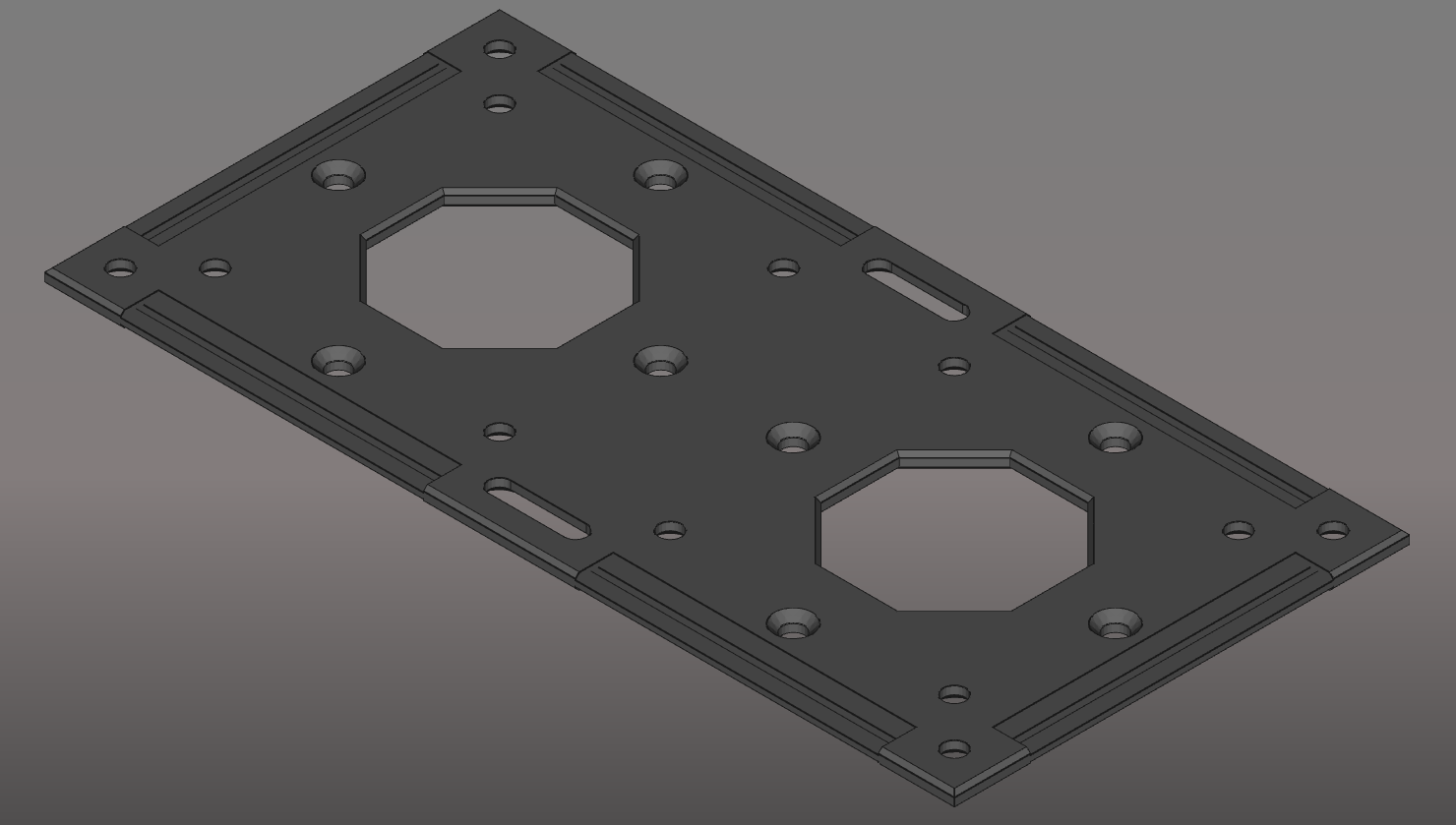 VESA mountplate for Intel NUC/double VESA mount V2 by Manuel Barner
