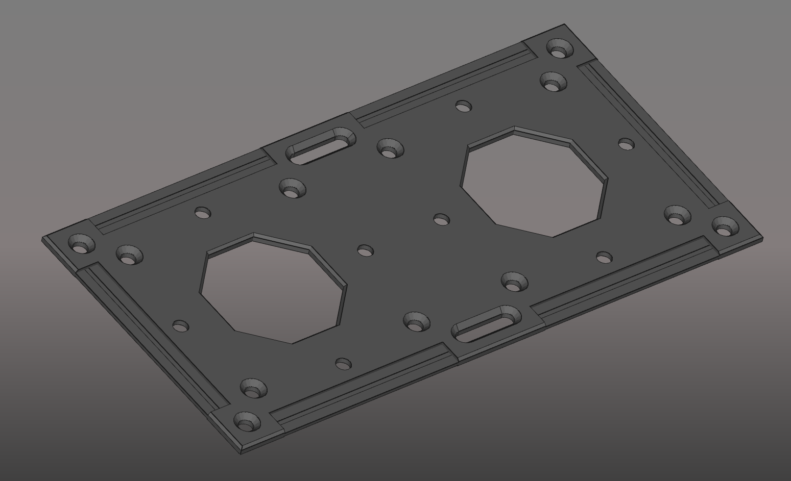 VESA mountplate for Intel NUC/double VESA mount V2 by Manuel Barner