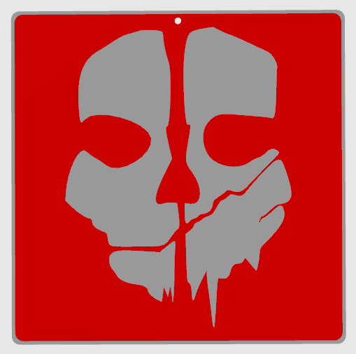 Miniatura 4 do modelo 3D CoD: Ghost Wall Art