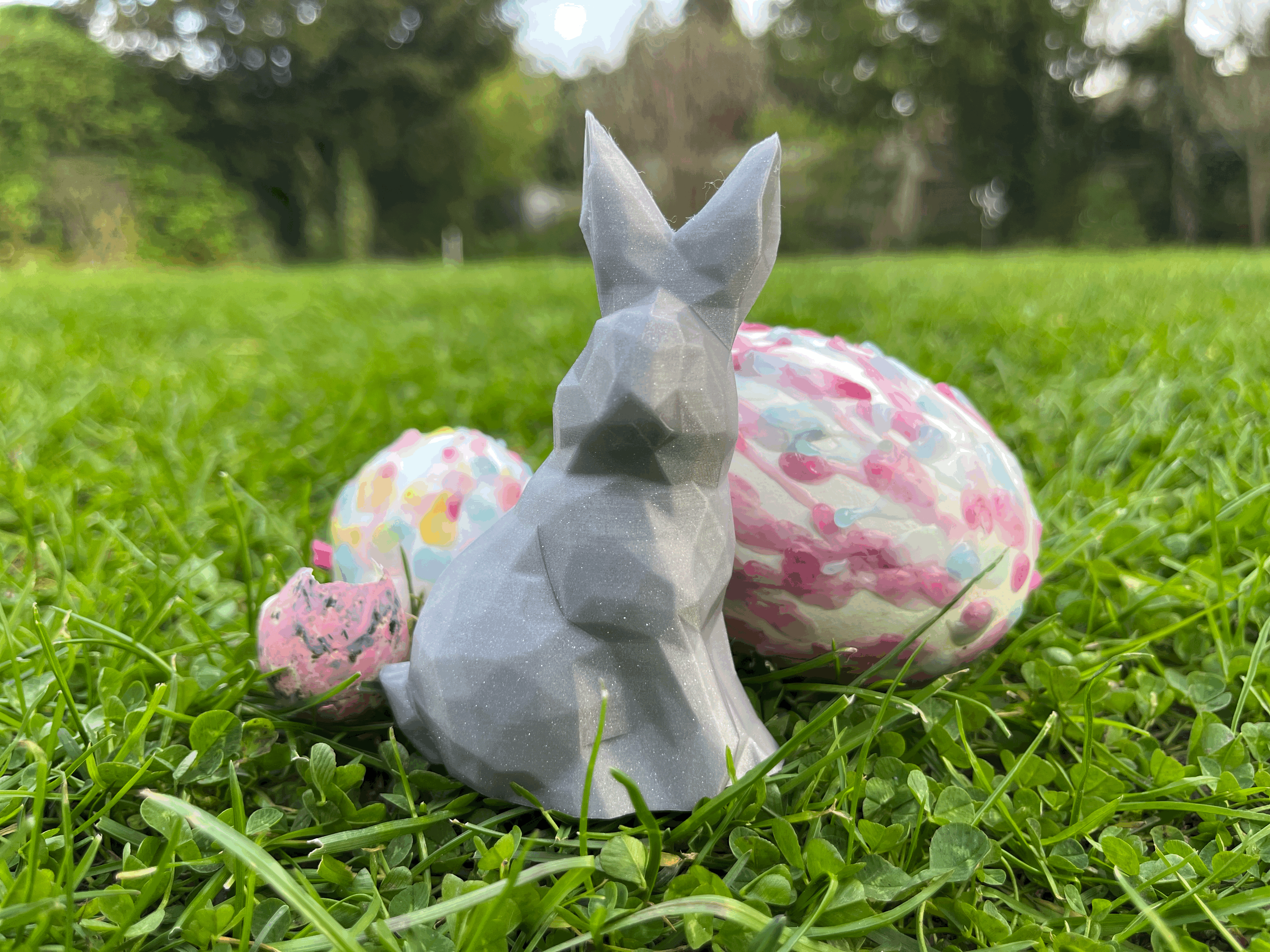 Miniatura 2 do modelo 3D Easter Bunny Low Poly