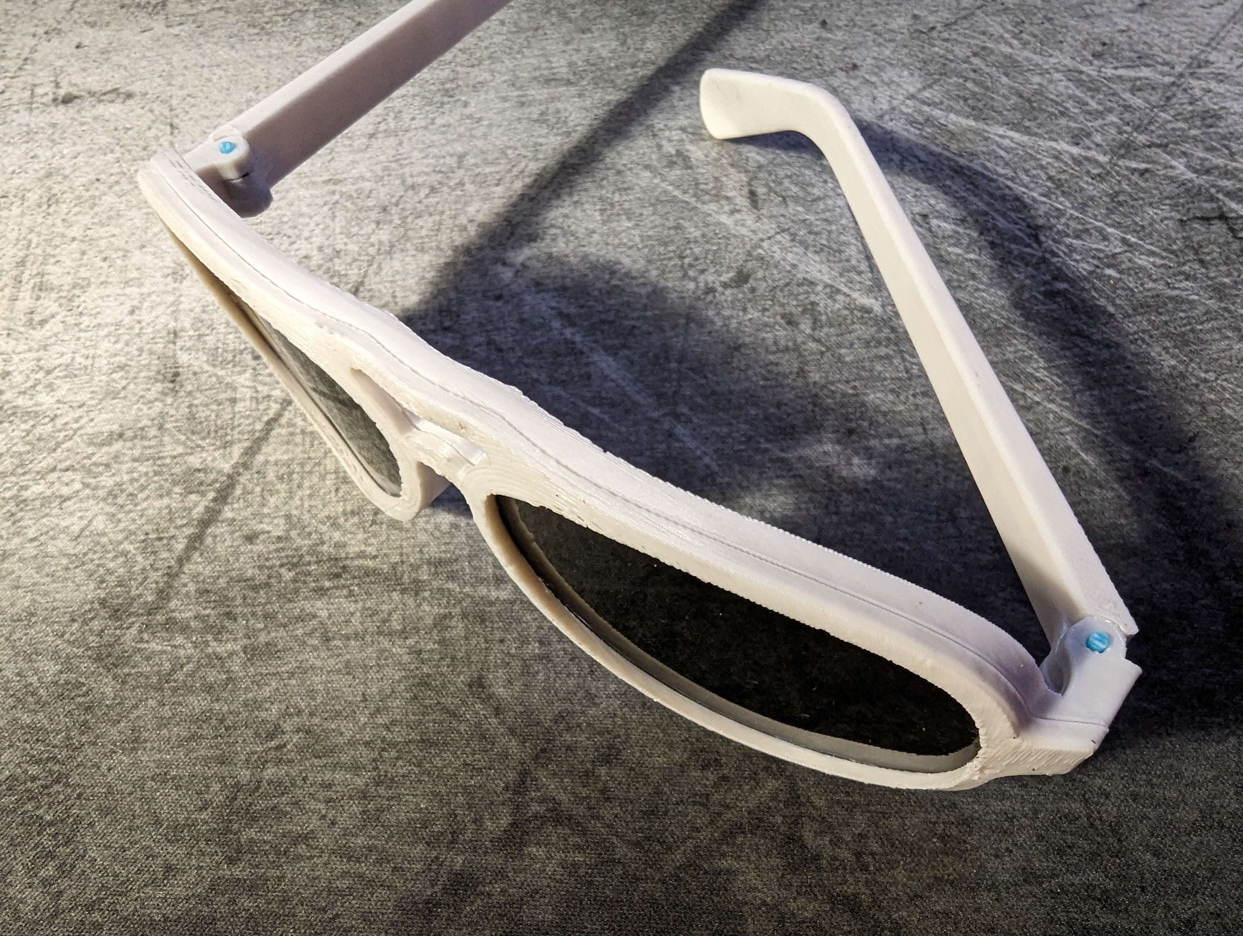Solar Eclipse Aviator Sunglasses by cheeric | Download free STL model ...