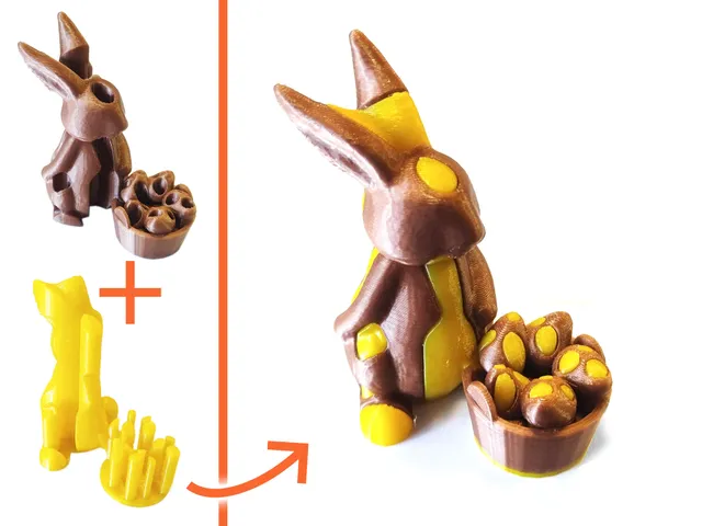 Single Extruder - Dual Color - Easter Bunny