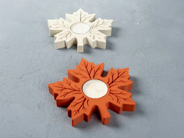 Maple Leaf Candle Holder