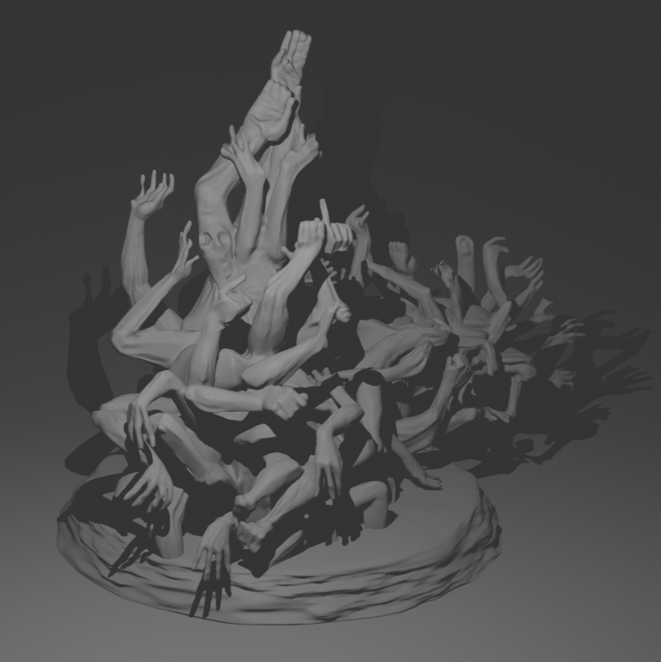 Swarm of Hands/Soul Shaker DnD miniature