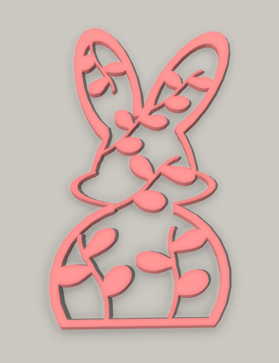 Easter bunny with pussy willow catkins