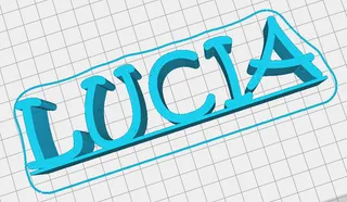 Schriftzug Lucia