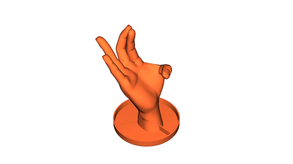 Ringholder hand with trays by Stas M | Download free STL model ...