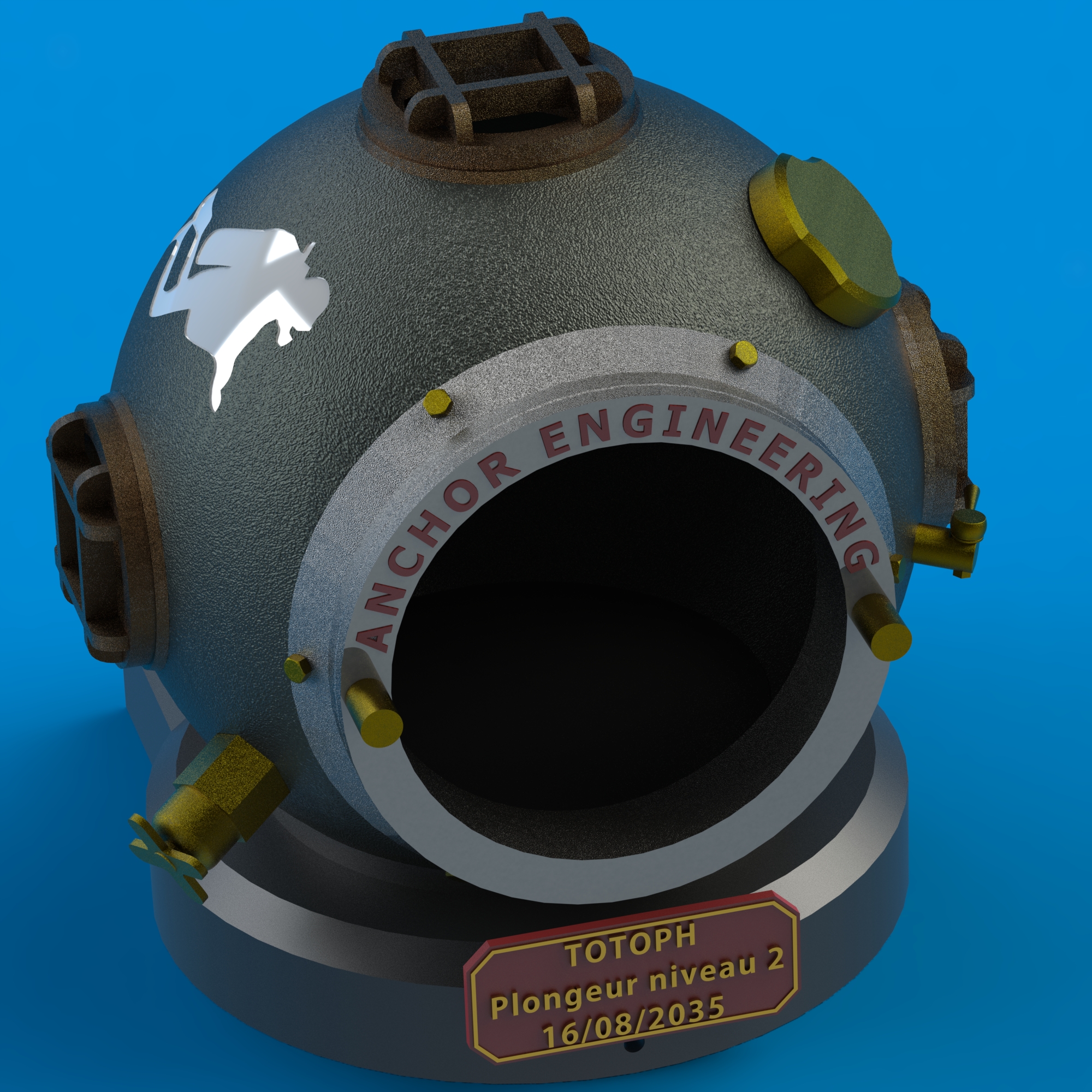 Casque de scaphandre