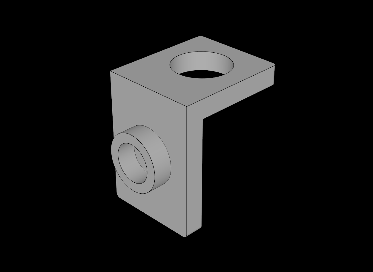 Lego Compatible (28974.dat) Bracket  1 x  1 -  1 x  1 Thick with Stud Hole
