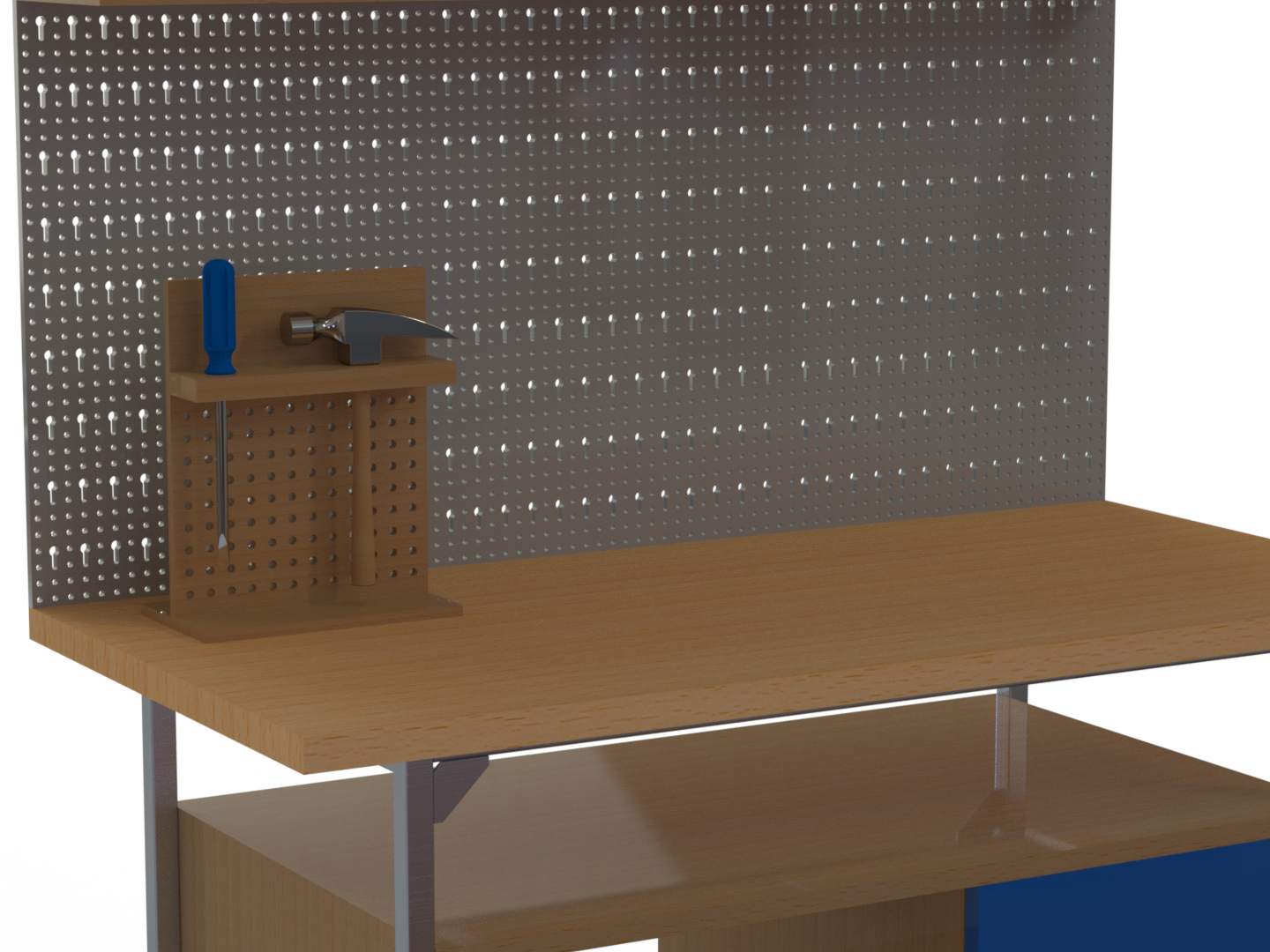 Workshop table with tools — miniatura 3