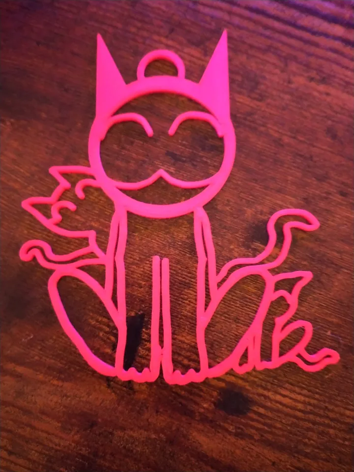 Cat Key Chain by Michael Sawyer | Download free STL model | Printables.com
