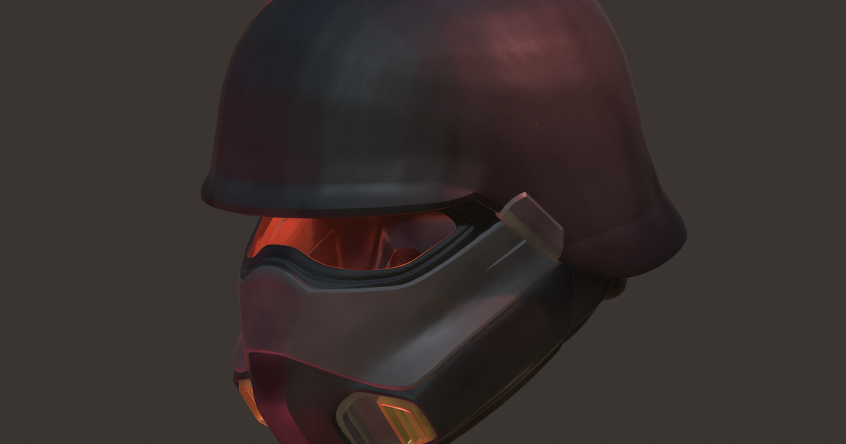 Updated Helldivers 2 Light Gunner Helmet By BenTheCanadian | Download ...