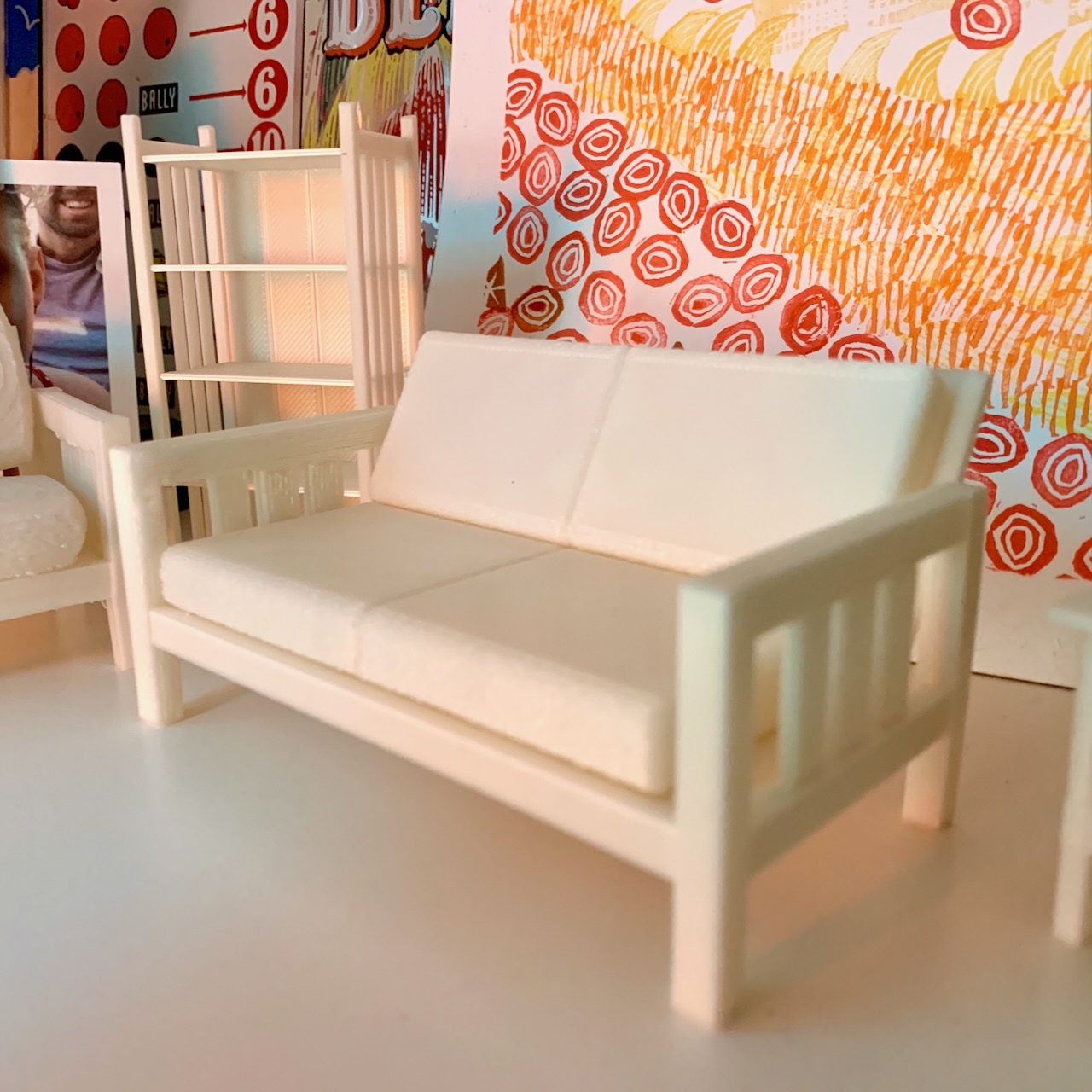 Mission/Craftsman Sofa/Loveseat, 1:12 by litlnemo | Download free STL