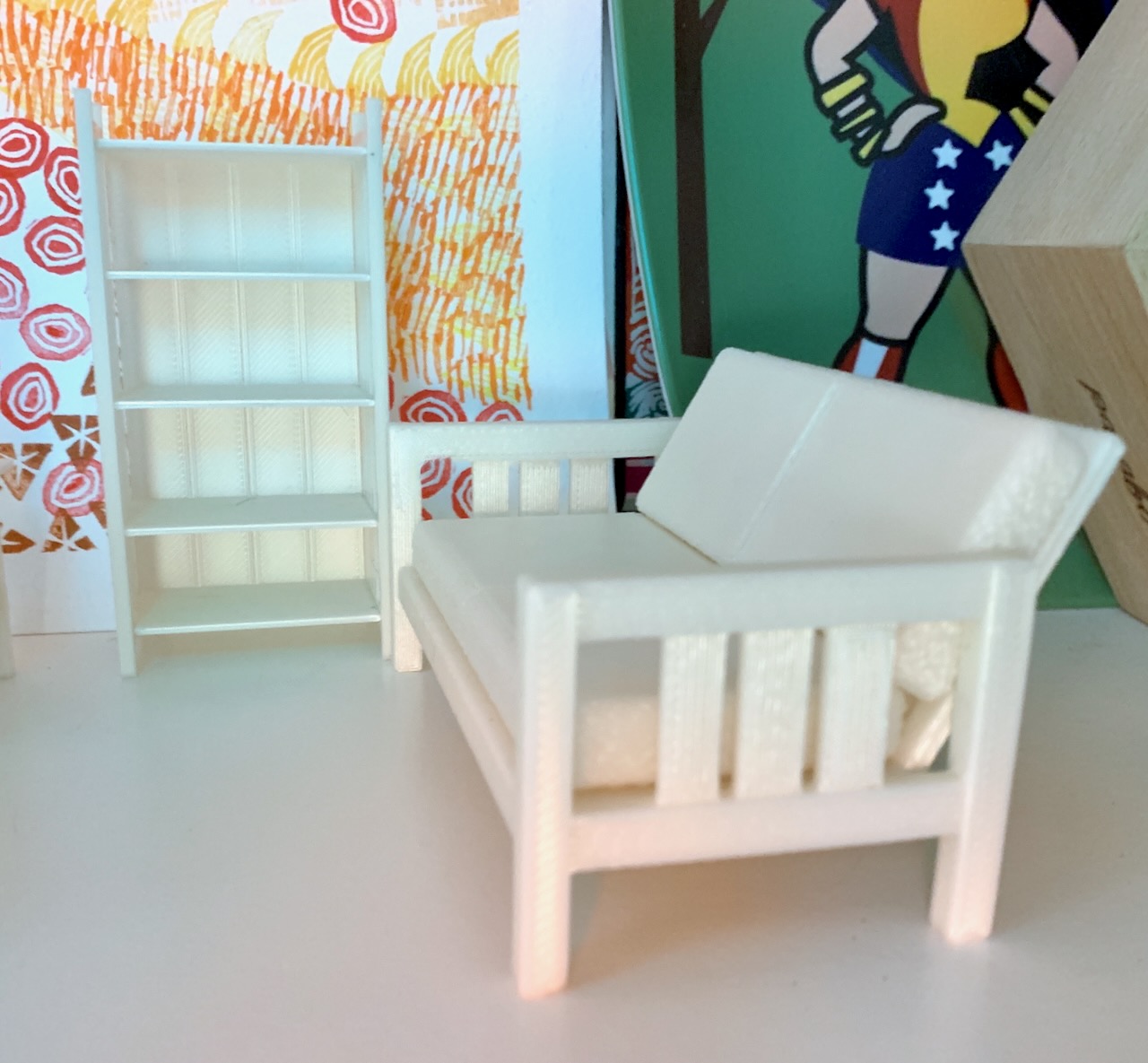 Mission/Craftsman Sofa/Loveseat, 1:12 by litlnemo | Download free STL