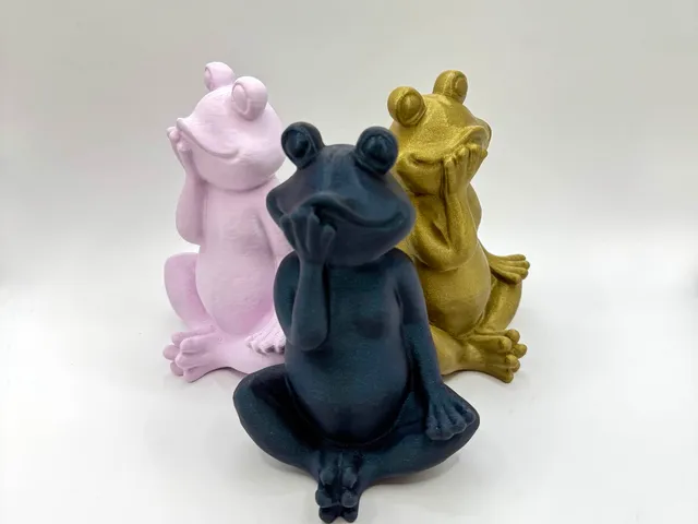 Cute Sitting Frog Figurine