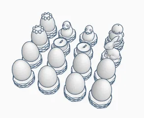 Easter Themed Chess Pieces