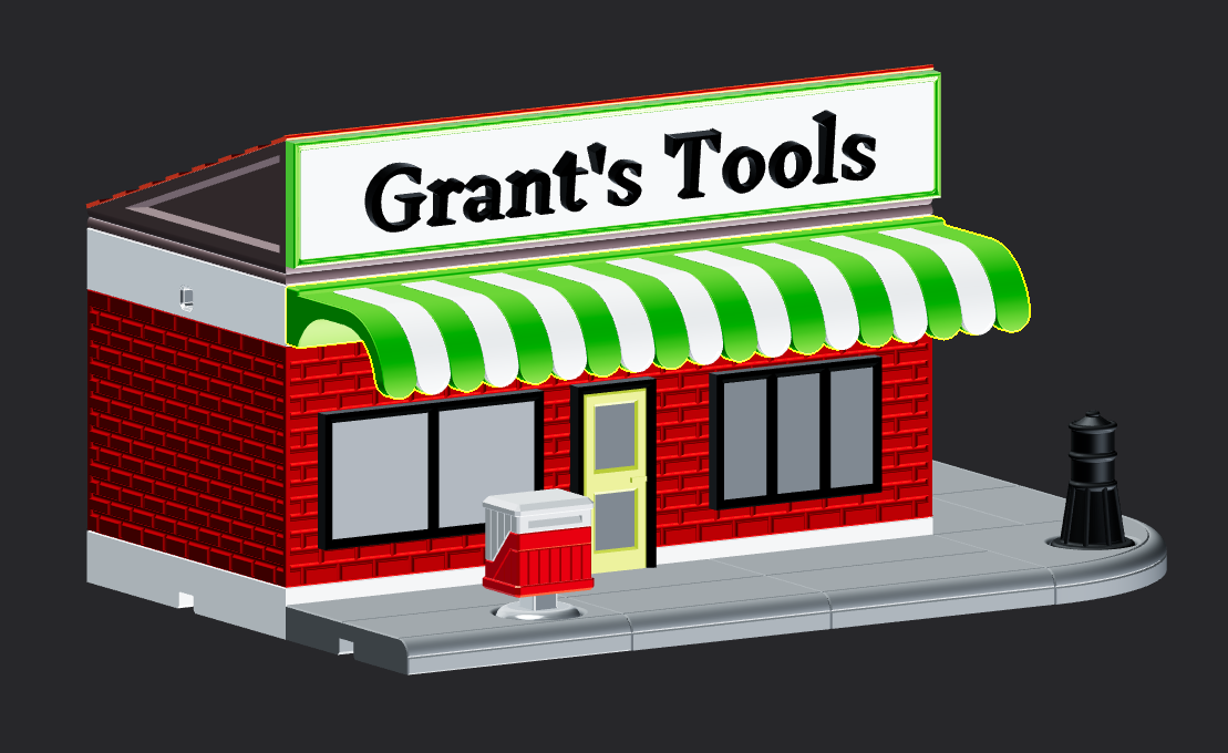 MODULAR BUILDINGS AWNING SET by 23Fab Download free STL model