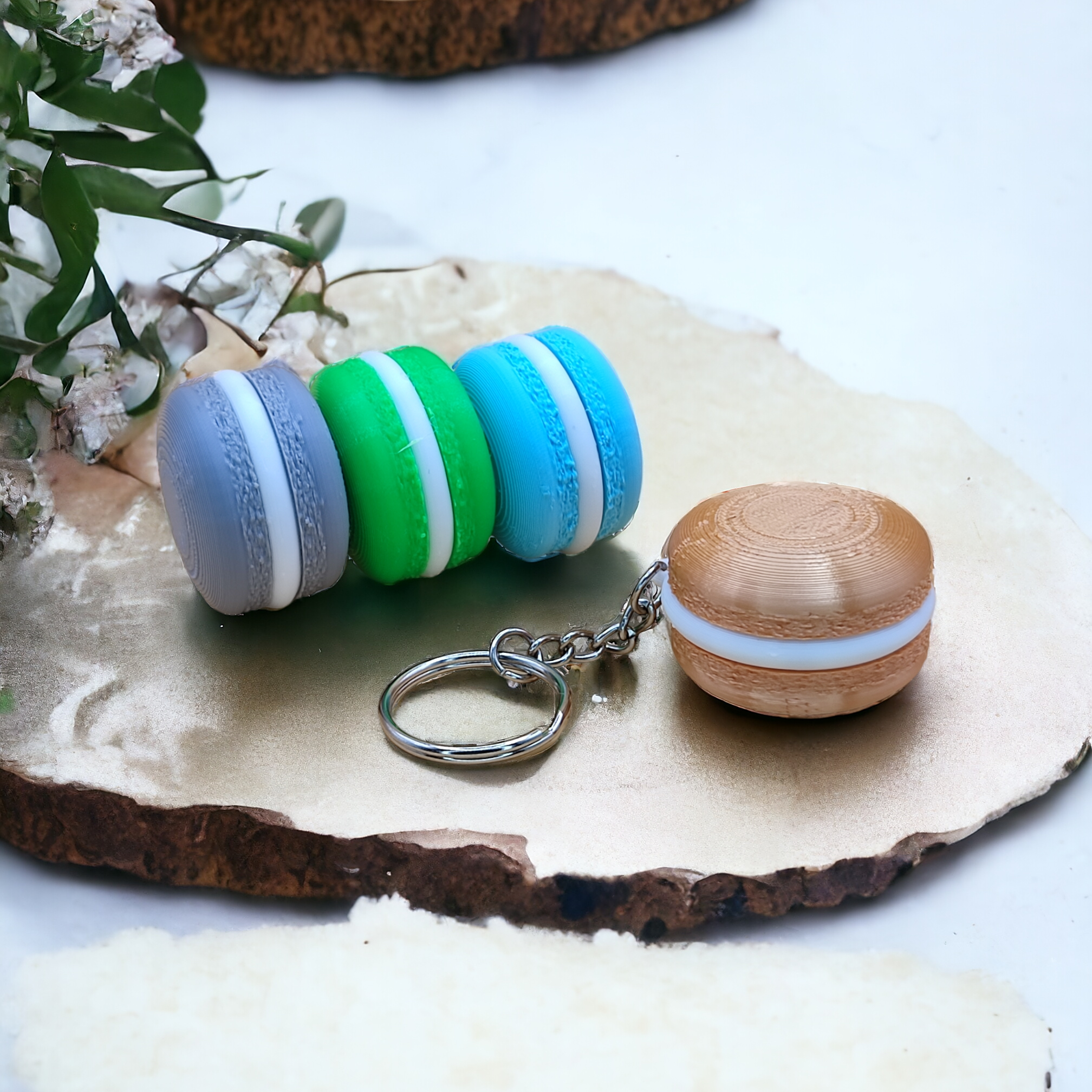 Macaron keychain