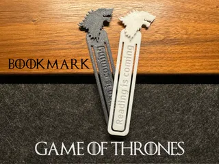 Game of Thrones - Bookmark by InFlames3D | Download free STL model ...