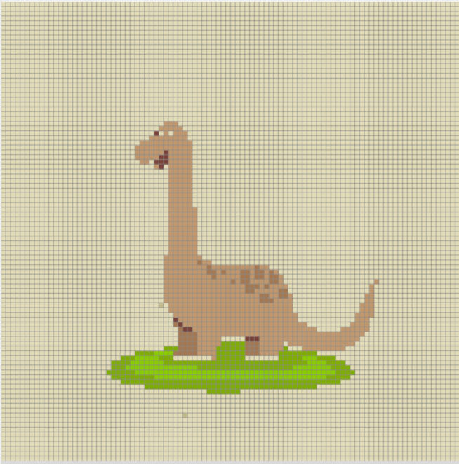 Dinosaur Pixel Puzzle