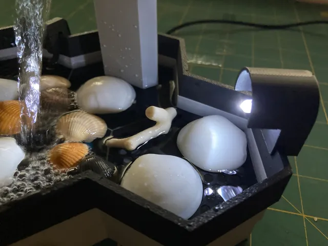 LED Spot for modular desktop fountain