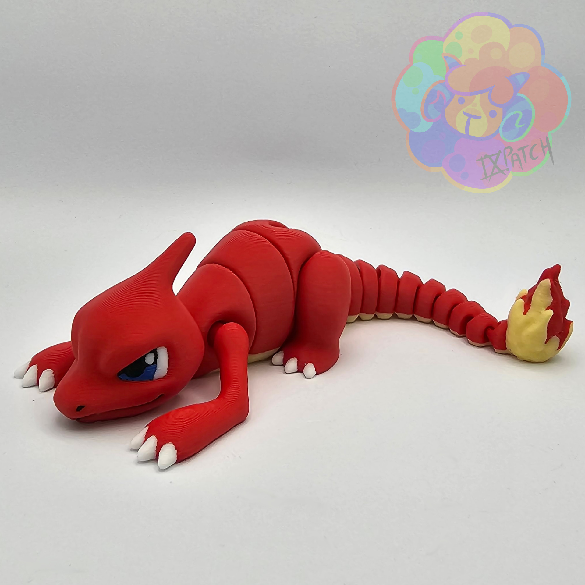 Charmeleon - Flexi Articulated Pokémon (print in place, no supports ...