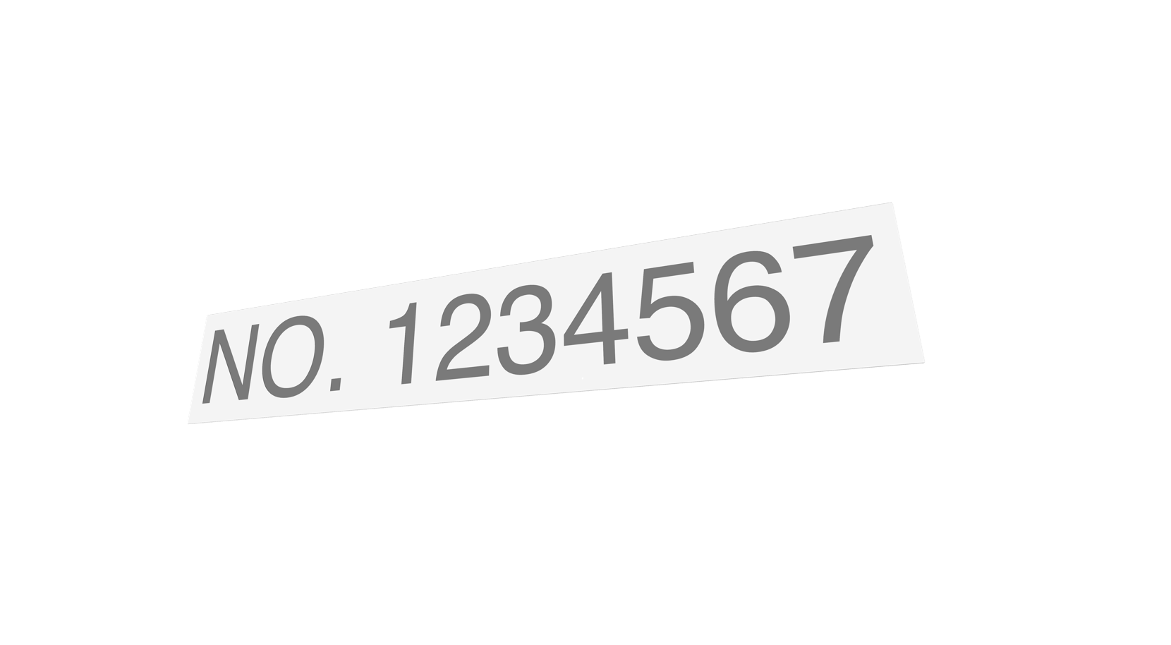 Vessel Number Placard