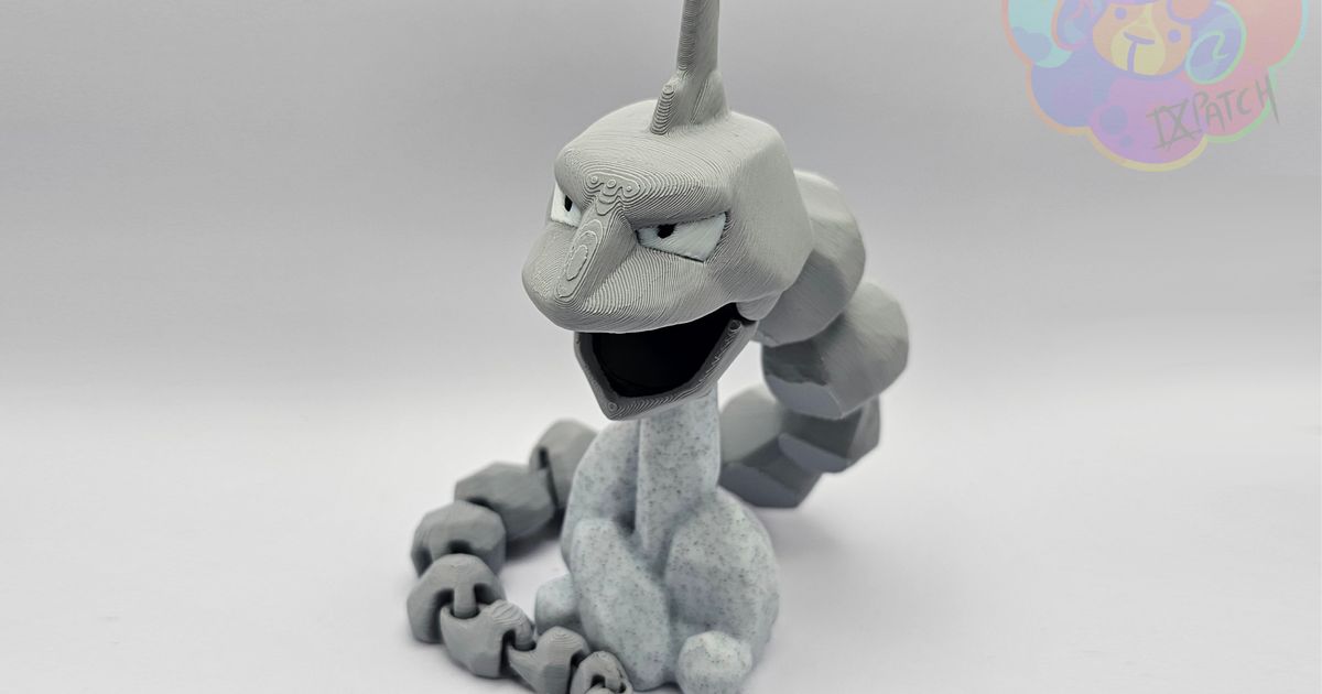 Onix - Flexi Articulated Pokémon (print in place, no supports) by ...