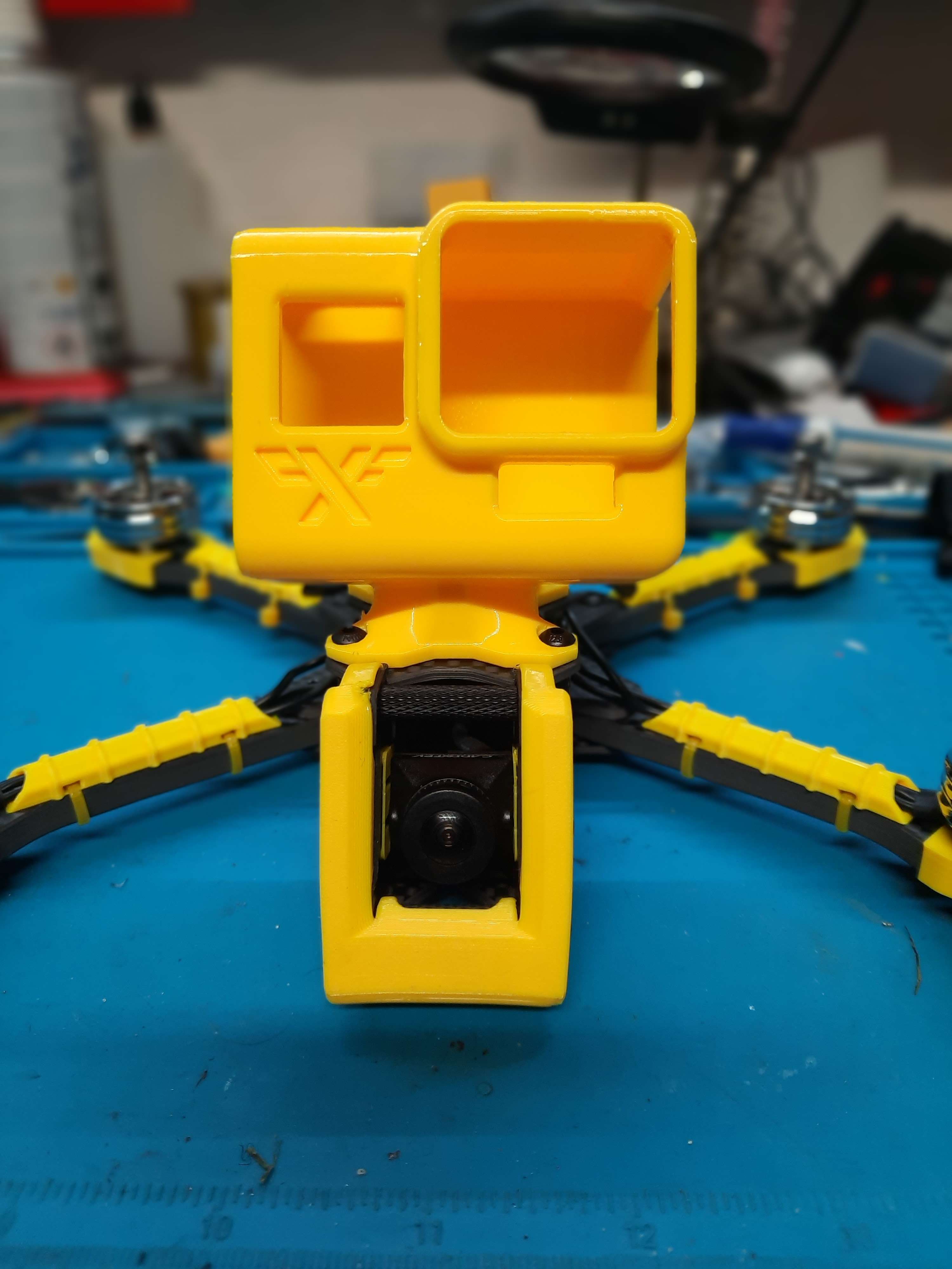 P X F Support Gopro 5 6 7 Jeno 25° Tilt By Phen X Frame Download Free Stl Model