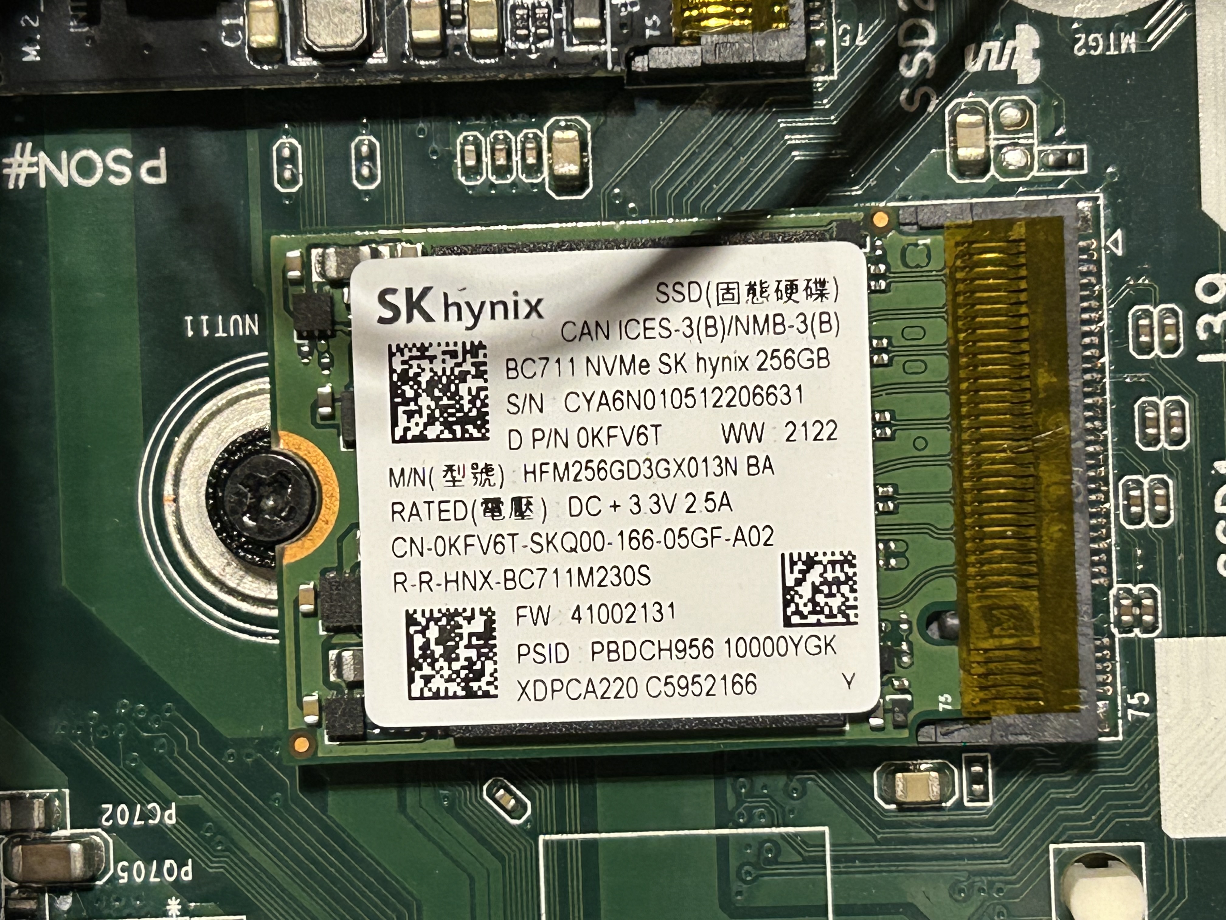 HP EliteDesk 800 G4/G5 SFF 2230 NVMe standoff