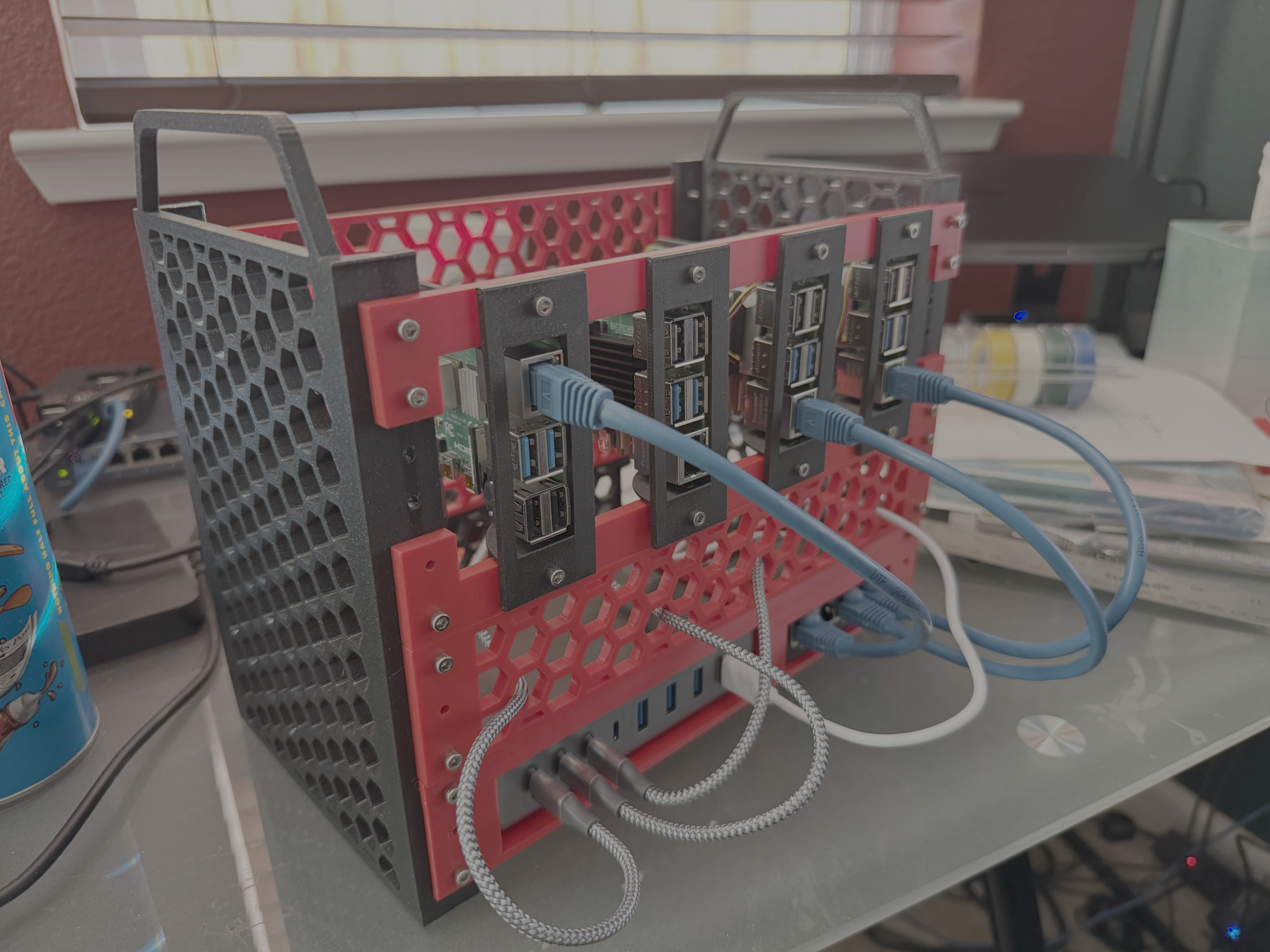 Miniatura 3 do modelo 3D 10" Raspberry Pi Cluster Rack
