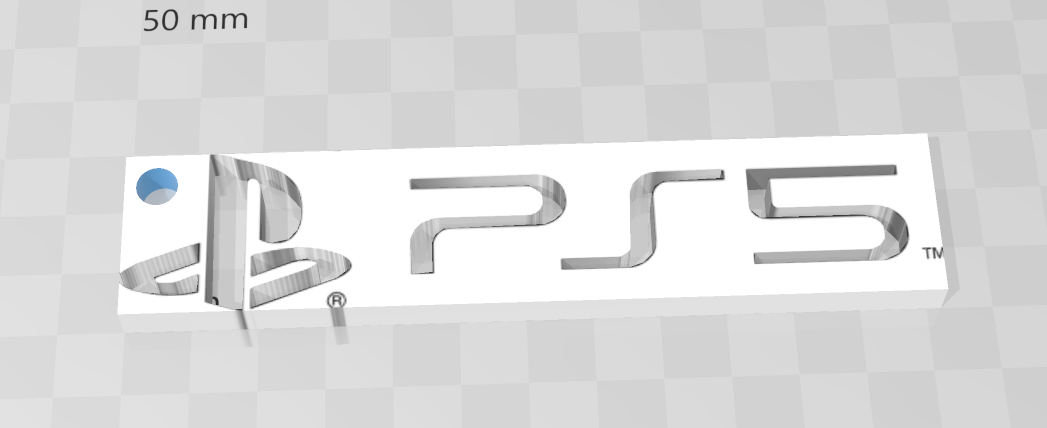 Miniatura 3 do modelo 3D Ps5 keychain