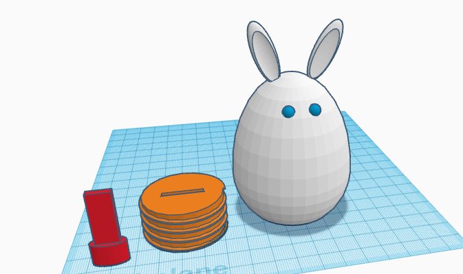 Eastern egg bunny secret storage