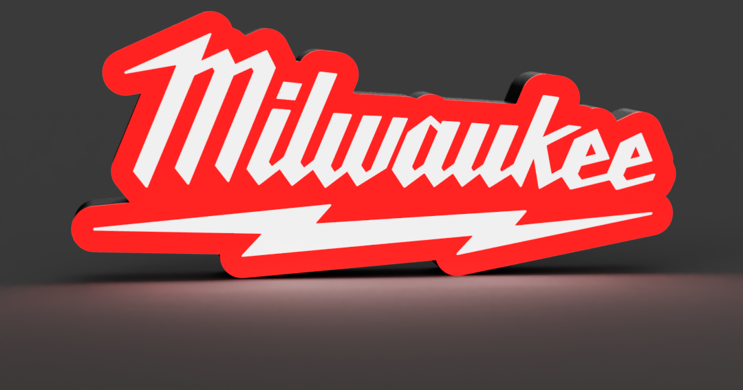 Milwawkee Lightbox LED Lamp by braga3dprint Printables Store