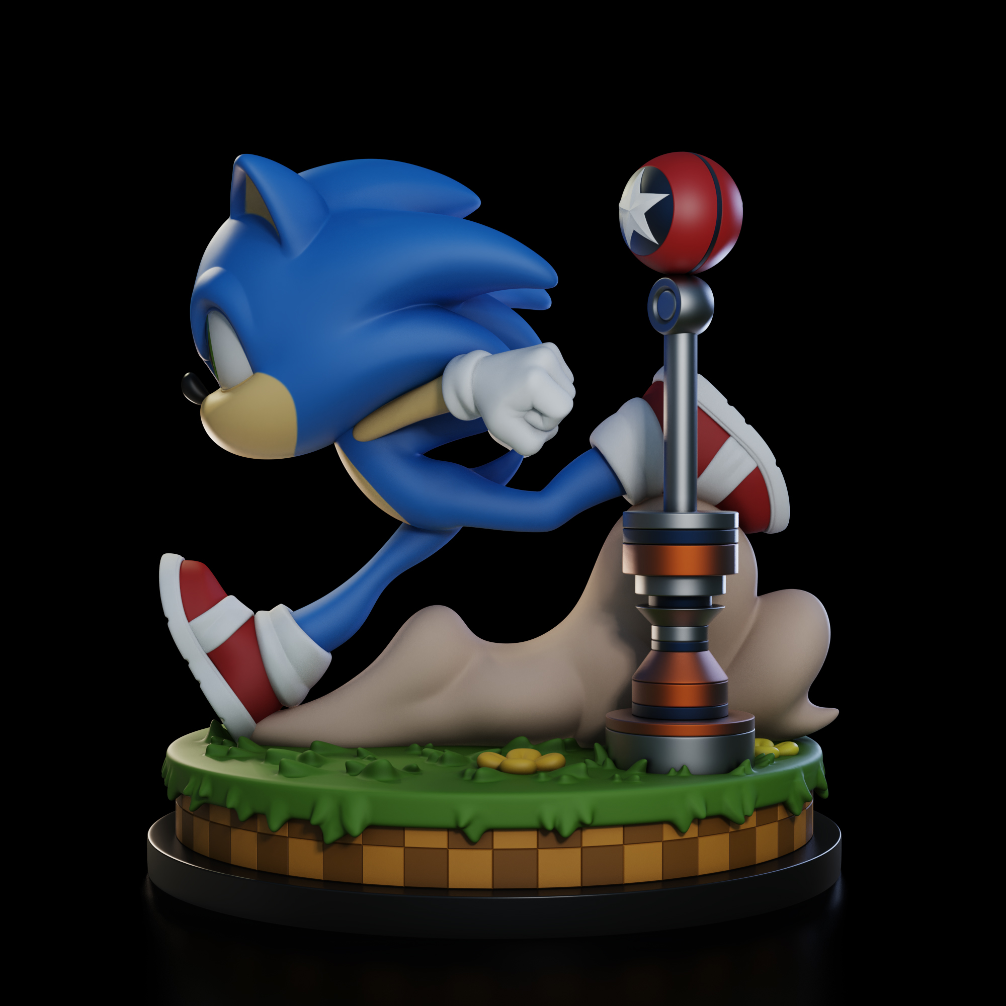 Miniatura 3 do modelo 3D Sonic The Hedgehog