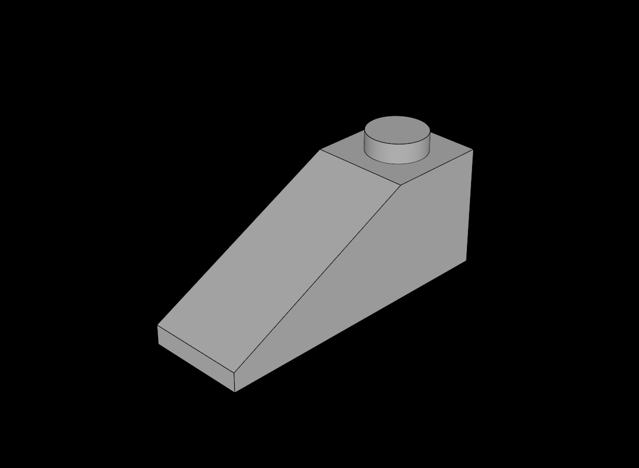 Lego Compatible (4286.dat) Slope Brick 33  3 x  1