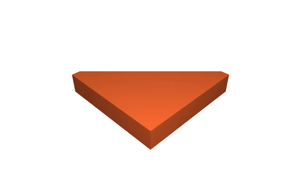 Lego Compatible (35787.dat) Tile 2 x 2 Triangular by thall72