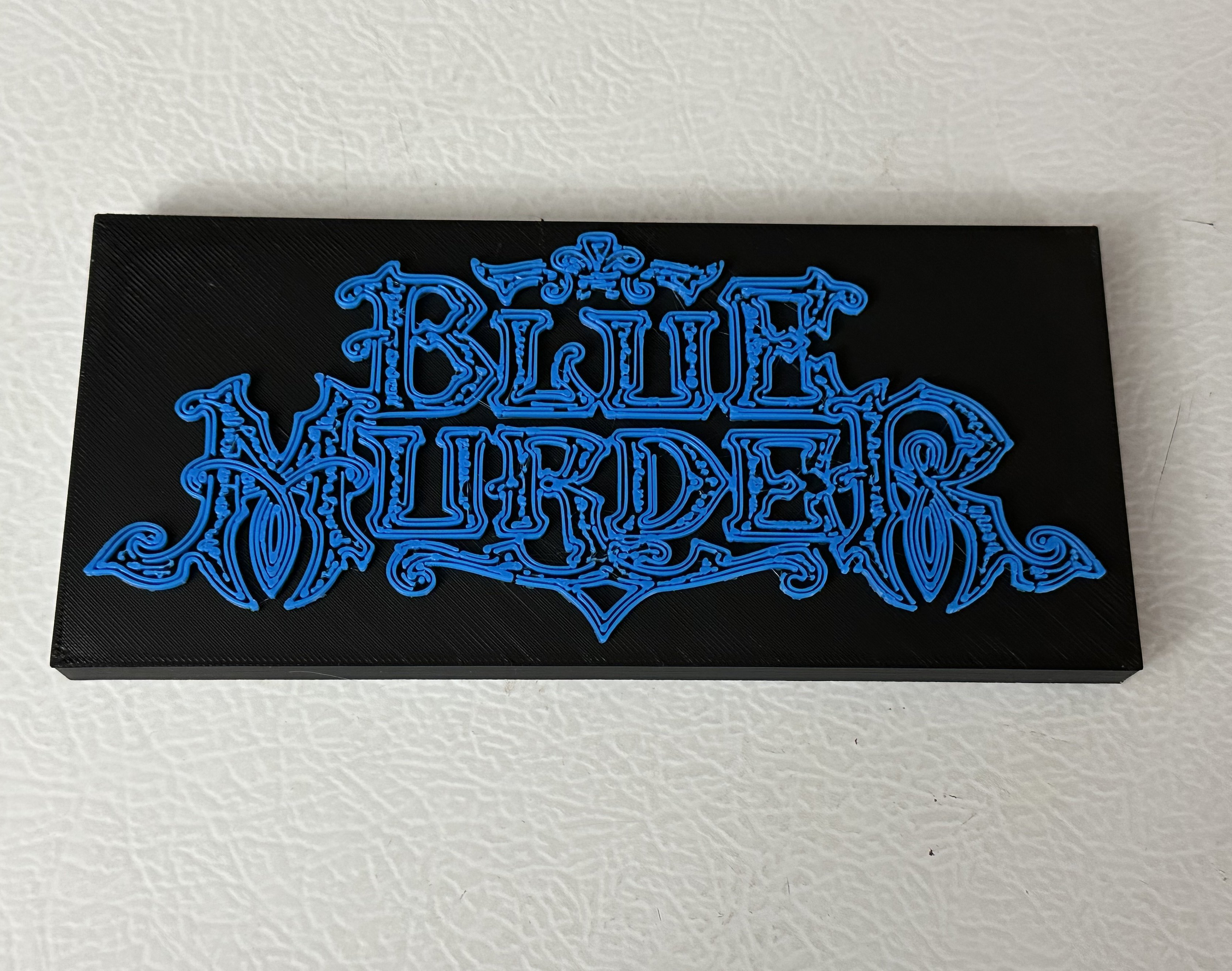 Blue Murder band sign by rsnider2 | Download free STL model ...