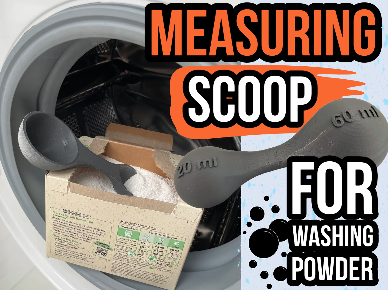 Measuring Scoop for Washing Powder | 60ml and 20ml