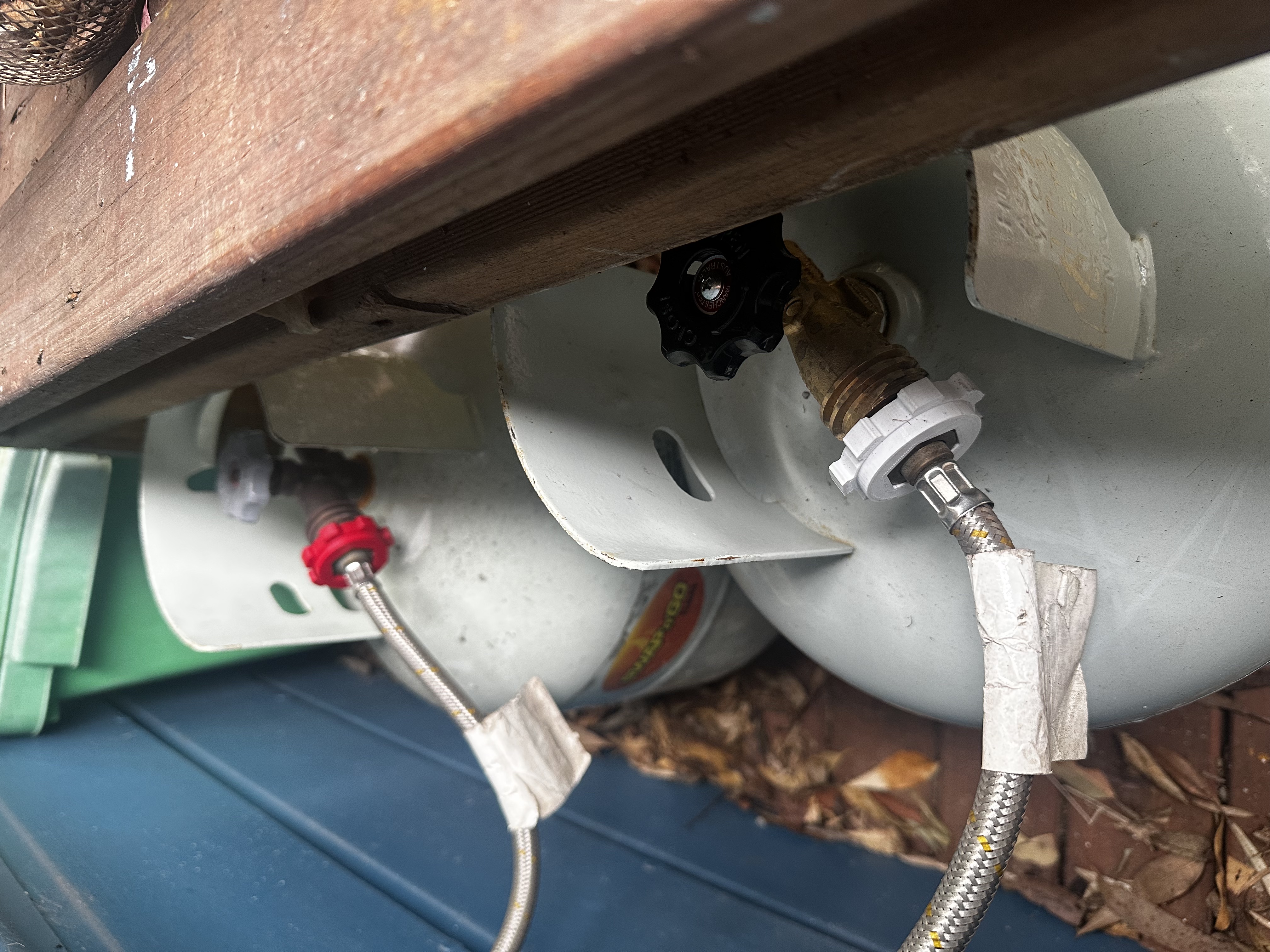 Propane Bottle Thread Handle